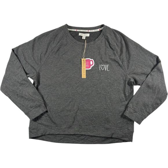 NWT - RAE DUNN - Women's Pullover Sweater Gray - Size XL - Picture 1 of 7